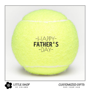 Personalised Happy Fathers Day Tennis Balls