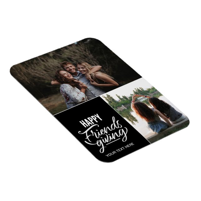 Personalised Happy Friendsgiving Photo Magnet (Right Side)