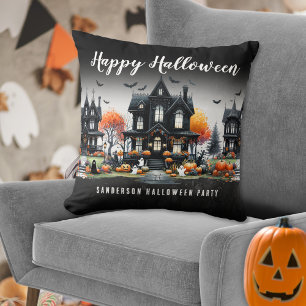 Personalised Happy Halloween Cushion