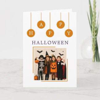 Personalised Happy Halloween Folded Greeting Card