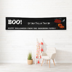 Personalised Happy Halloween From Your Family Banner