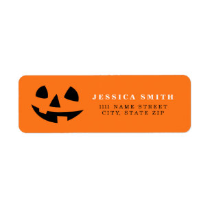 Personalised Happy Halloween pumpkin smile icon