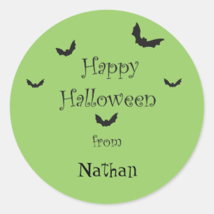 Personalised Happy Halloween Stickers