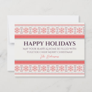 Personalised Happy Holiday Card