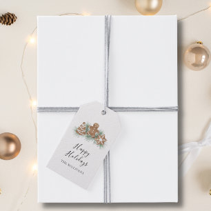 Personalised Happy Holidays Cookies Gift Tags