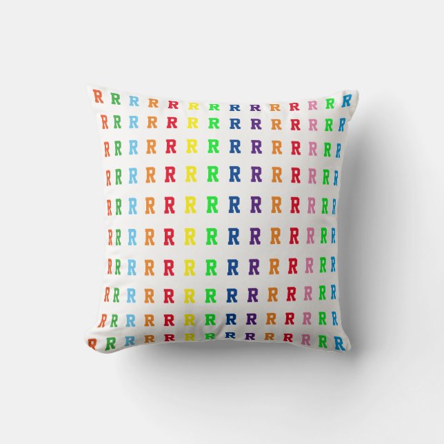 personalised happy letters of name cushion (Front)