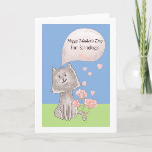 Personalised Happy Mothers Day From The Cat Card