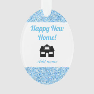 Personalised happy new home ornament
