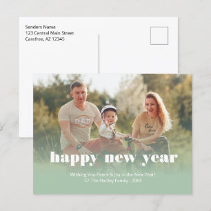 Personalised Happy New Years Holiday Postcard