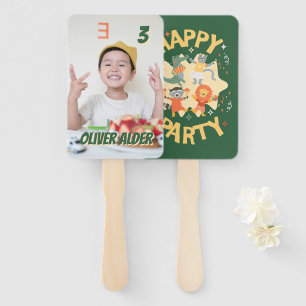 Personalised Happy Party Fan Faces