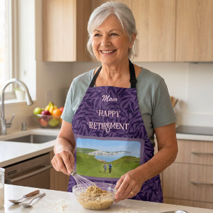 Personalised Happy Retirement Gifts for Mum Violet Apron