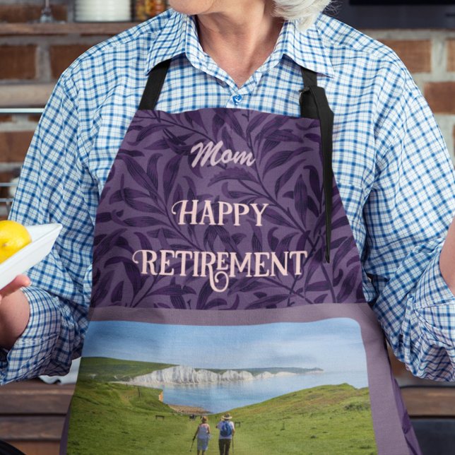 Personalised Happy Retirement Gifts for Mum Violet Apron (Creator Uploaded)