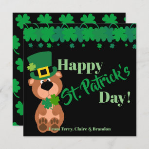 Personalised Happy St Patricks Day Editable Card