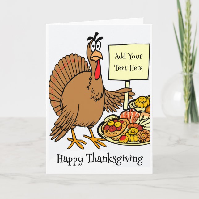 Personalised Happy Thanksgiving Card (Front)