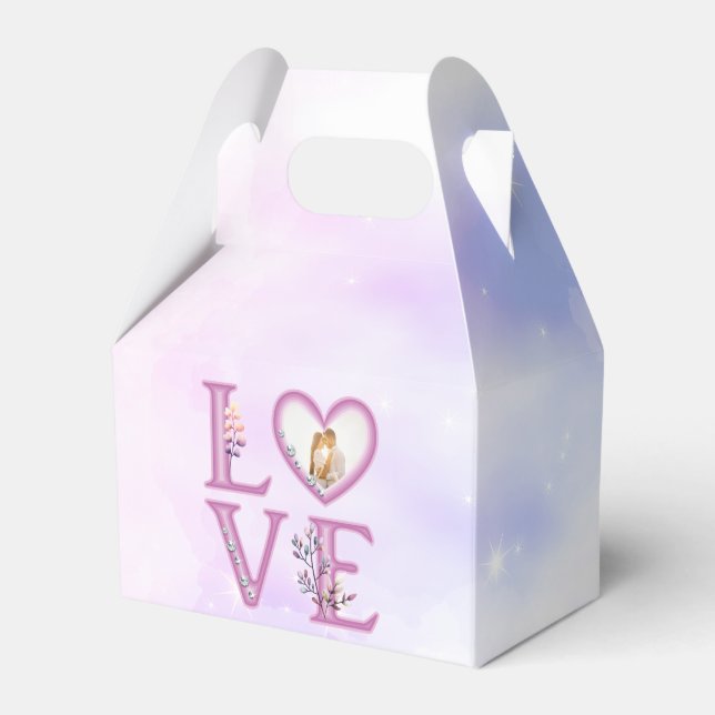Personalised Happy Valentines's Day Photo  Favour Box (Front Side)