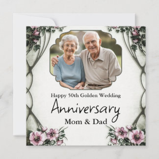Personalised Happy Wedding Anniversary Holiday Card