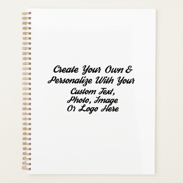  Personalised Hardcover Planner - Plastic Laminate (Front)