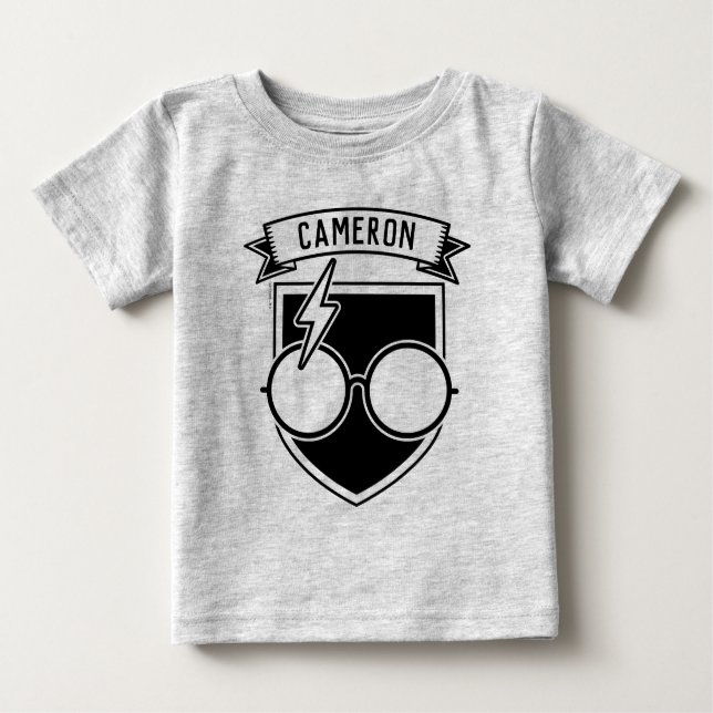 Personalised HARRY POTTER™ Badge Baby T-Shirt (Front)