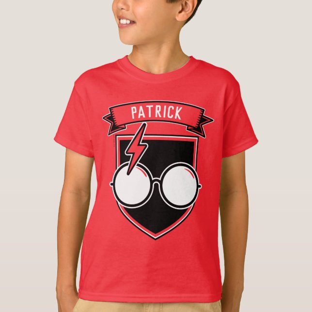 Personalised HARRY POTTER™ Badge T-Shirt (Front)