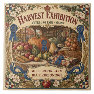 Personalised Harvest Exhibition Fryeburg Fair Main Tile