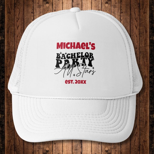 Personalised Hat | Bachelor Party All Stars (Creator Uploaded)