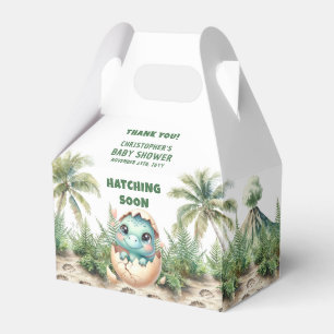 Personalised Hatching Soon Boy Dinosaur Box