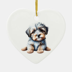 Personalised Havanese Puppy Ceramic Tree Decoration