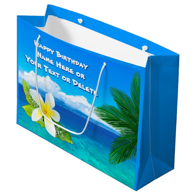 Personalised Hawaiian Gift Bags (Front Angled)