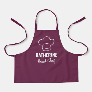 Personalised Head Chef Name Baking Cooking Custom Apron