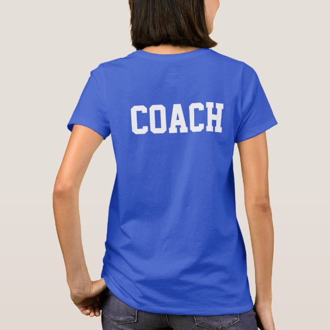 Personalised Head Coach T-Shirt (Back)