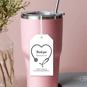 Personalised Healthcare Hospital Team Thank You Gift Tags
