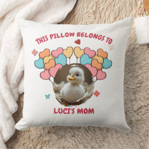 Personalised Heart Balloon Cushion