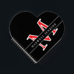 Personalised Heart Notebook with Monogram & Name<br><div class="desc">Add a touch of love to your notes with this Personalised Heart Notebook featuring your monogram and name. With a charming heart design and custom details, it’s perfect for journalling, planning, or gifting. Stylish and meaningful, this notebook is ideal for romantics, students, or anyone who loves personalised stationery.</div>