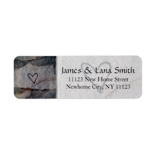 Personalised Heart on Grey Stone Wall