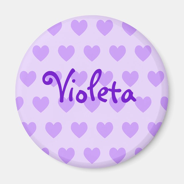 Personalised Heart Pattern Magnet (Front)