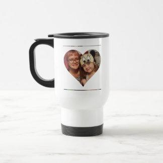 Personalised Heart Photo and Message for Mum Travel Mug