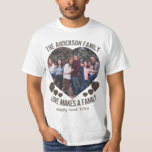 personalised heart shape picture text  and hearts  T-Shirt