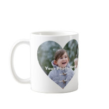 Personalised Heart-Shaped Photo Mug
