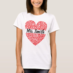 Personalised Heart Shirt for Teachers
