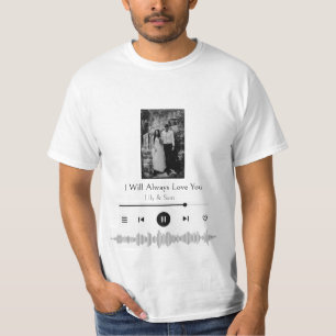 Personalised Heartbeat Gift Country Music  T-Shirt