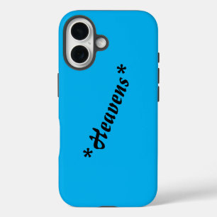 Personalised "Heavens" custom Tough iPhone 16 Case