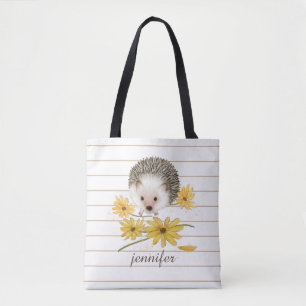 Personalised Hedgehog Tote Bag