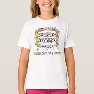 Personalised Hello First Grade t-shirt