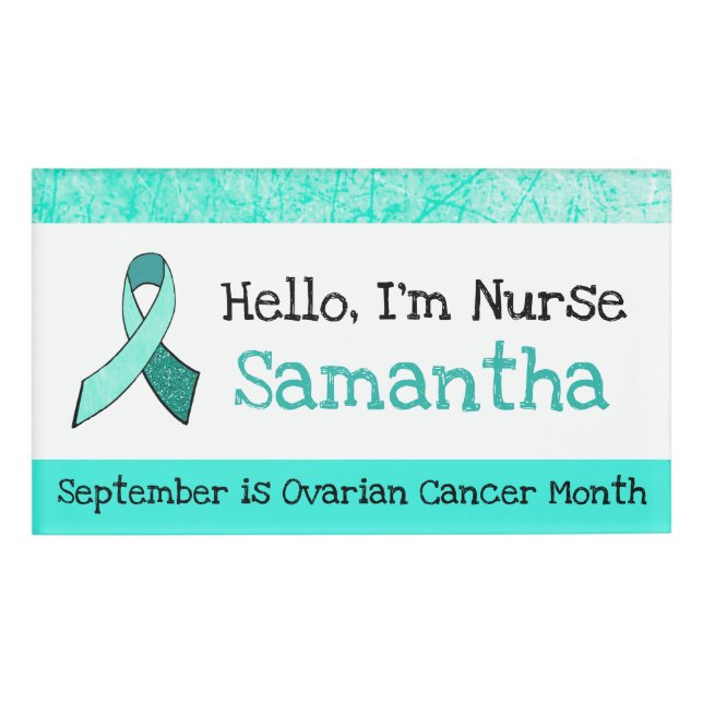 Personalised Hello, Im Nurse Name Tag (Front)