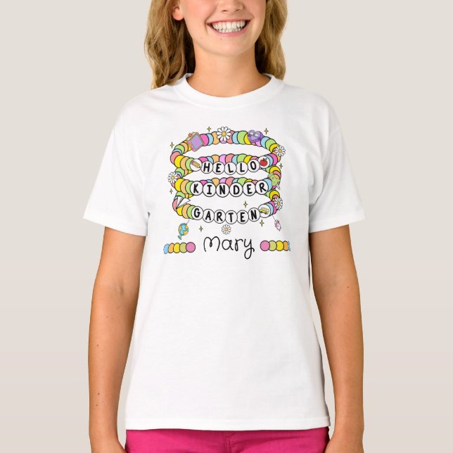 Personalised Hello Kindergarten T-Shirt (Front)