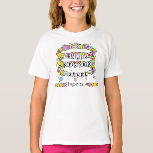 Personalised Hello Second Grade T-Shirt