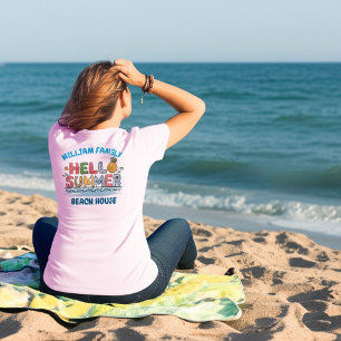 Personalised Hello Summer Family Matching Vacation T-Shirt