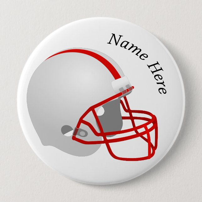 Personalised Helmet  10 Cm Round Badge (Front)