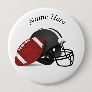 Personalised Helmet Ball  Button