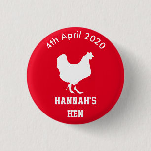 Personalised Hen Night Badge